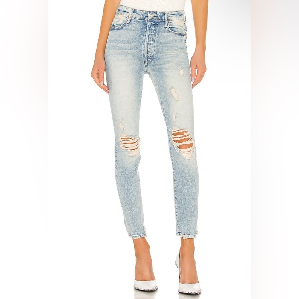 MOTHER The Super Stunner Ankle Jeans in Say Amen, Again!